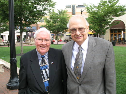 Paul J. Everson (left) with Dr. James R. Webb, co-founders of the Paul J. Everson Real Estate Center